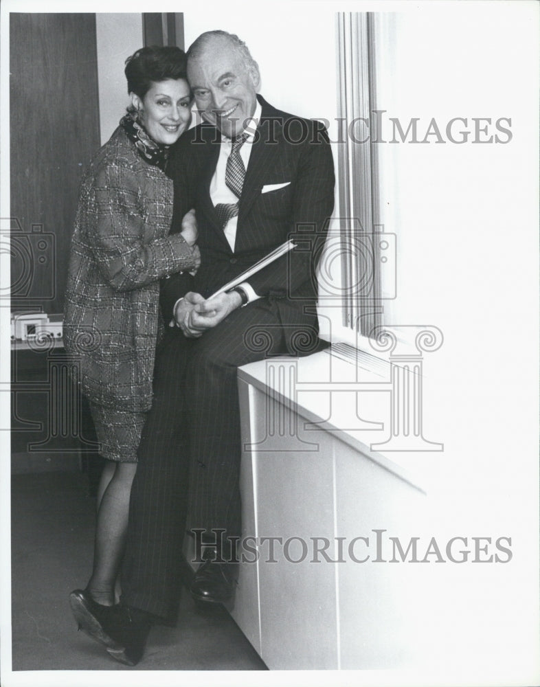 1991 Press Photo Leonard Lauder and his wife Evelyn - Historic Images