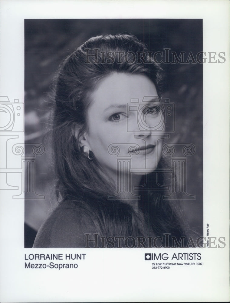 2000 Press Photo Mezzo Soprano Singer Lorraine Hunt - Historic Images