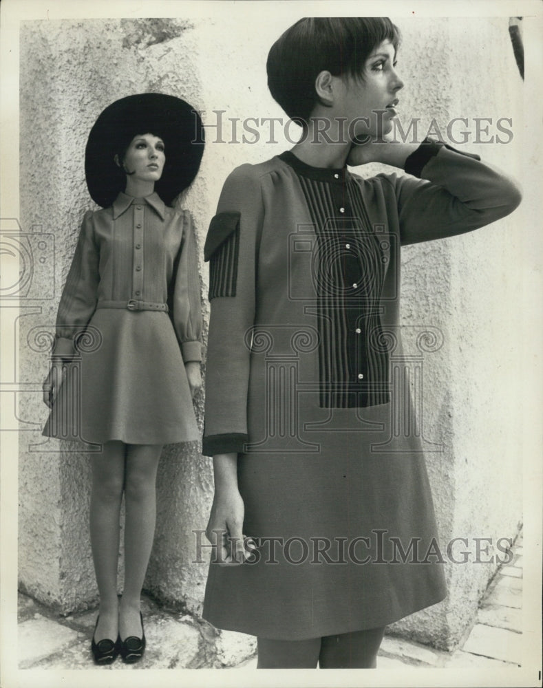 1968 Press Photo Israeli Fashion Firms Folk Lore Fashions - Historic Images