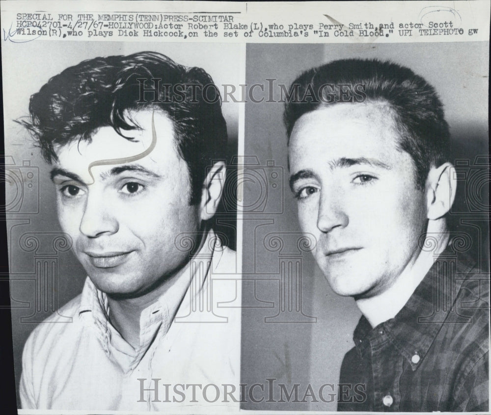 1967 Press Photo American Actors, Robert Blake and Scott Wilson - Historic Images