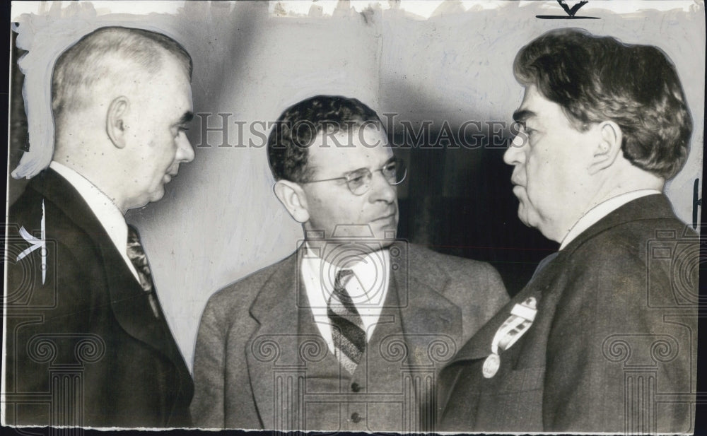 1938 Press Photo Industrial Labor Union Officers Phillip Murray Sidney Hillman - Historic Images