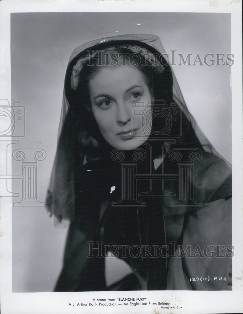 1948 Press Photo British Actress Valerie Hobson. star in Blanche Fury - Historic Images