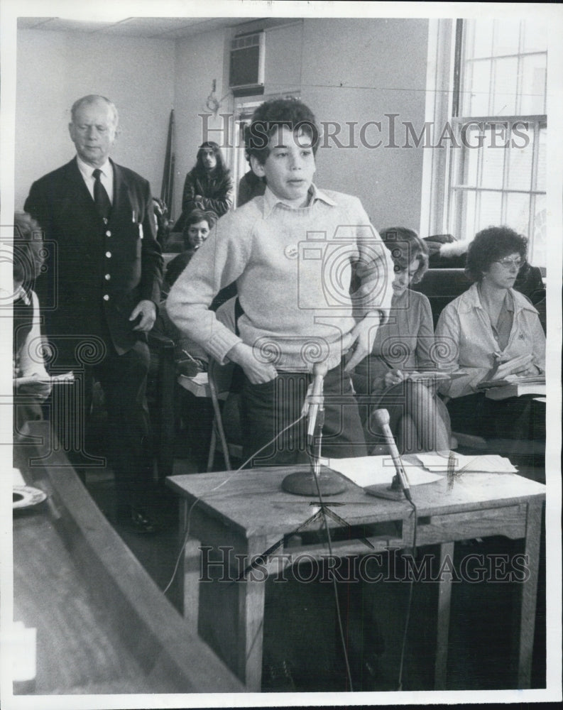 1975 Press Photo Peter Cutler, student. - Historic Images