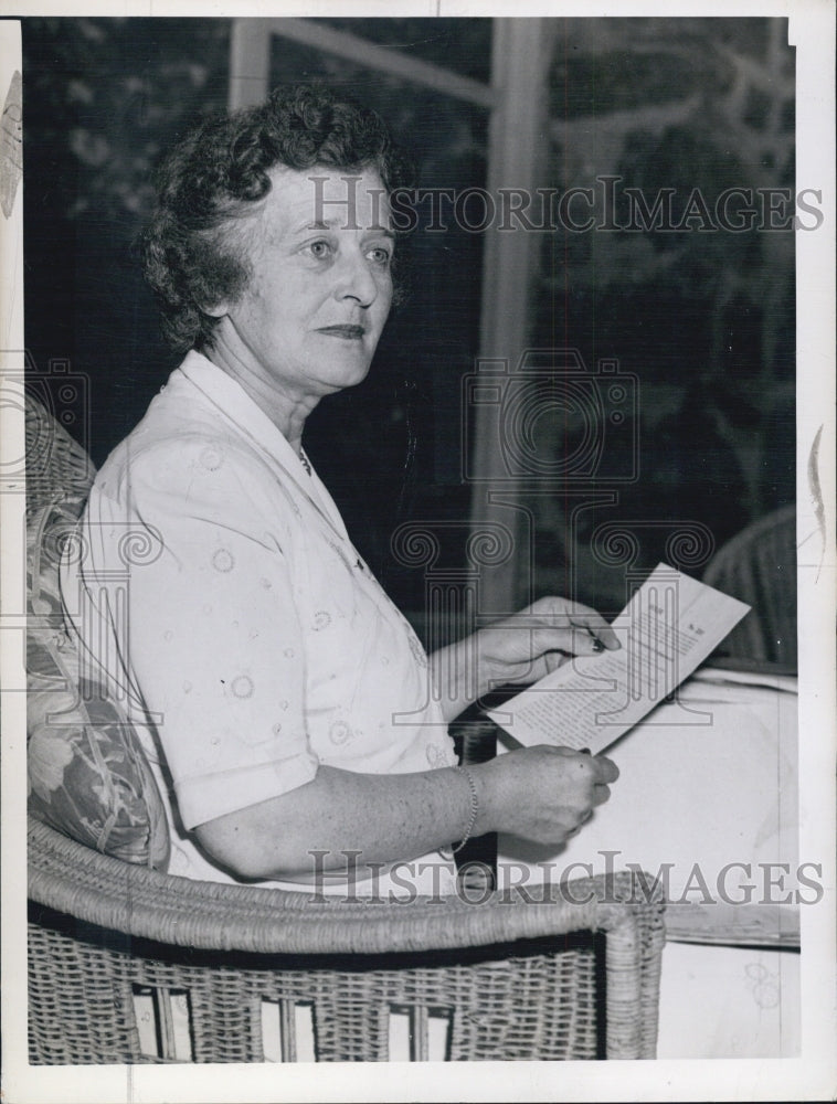 1944 Press Photo Mrs. Leslie B. Cutter, representative from Needham - Historic Images