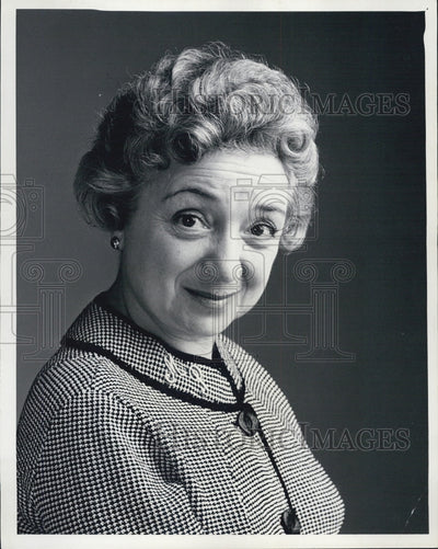 1962 Press Photo Molly Picon in 