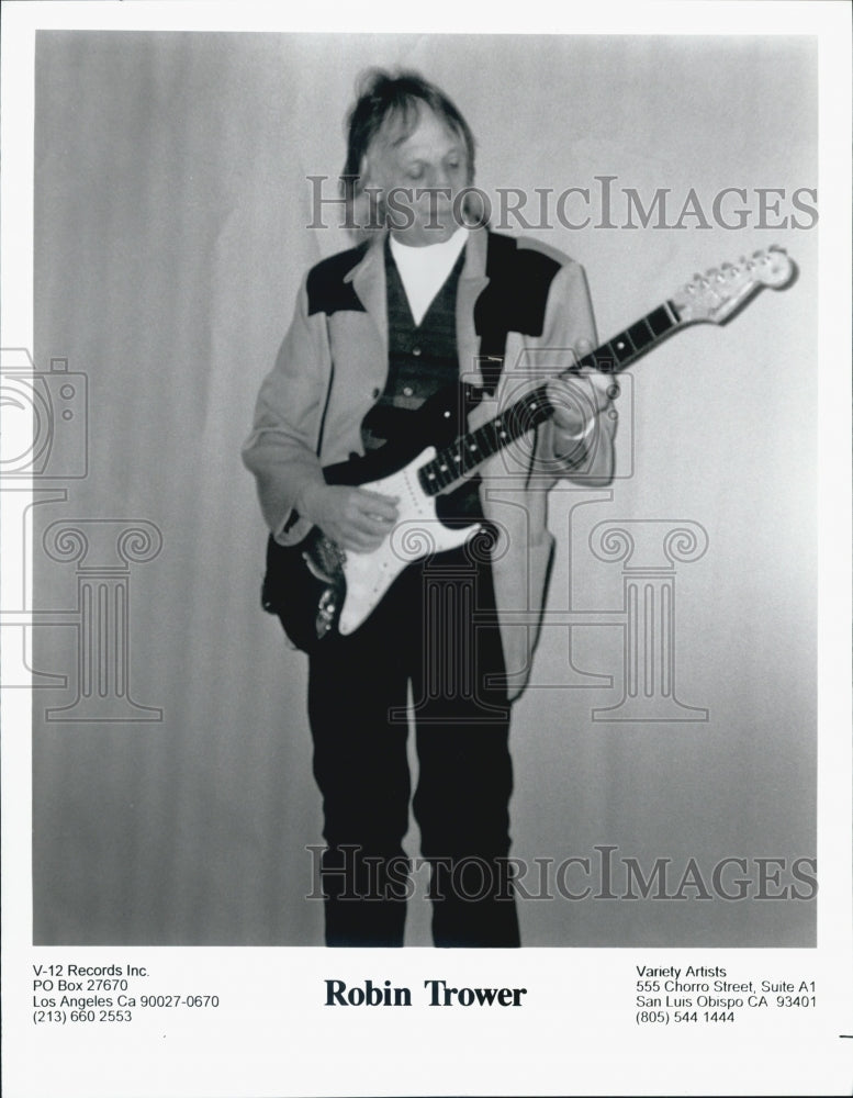 Press Photo Robin Trower English rock guitarist and vocalist. - Historic Images