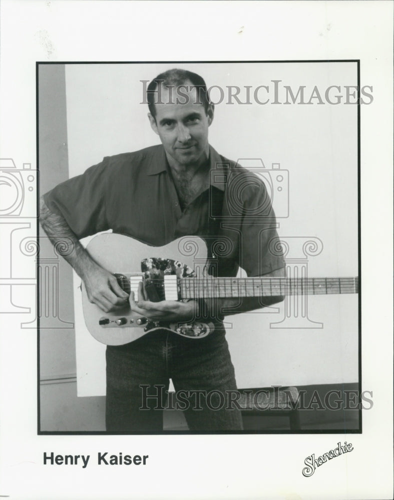 1996 Press Photo Musician Henry Kaiser - Historic Images