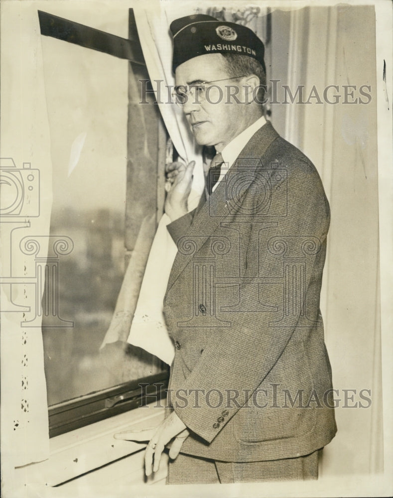 1938 Press Photo National Commander of American Legion Stephen J. Chadwick - Historic Images