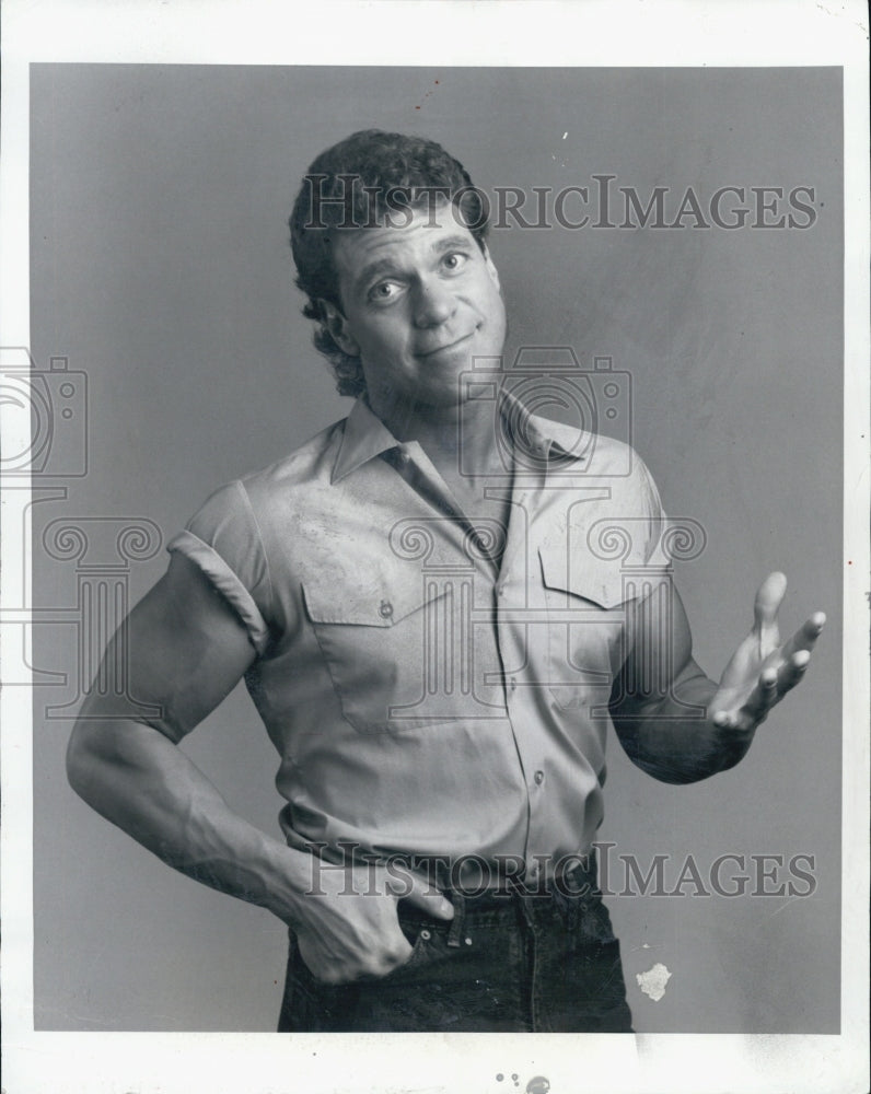 1987 Press Photo Comedian Joe Piscopo on HBO Comedy Hour - Historic Images