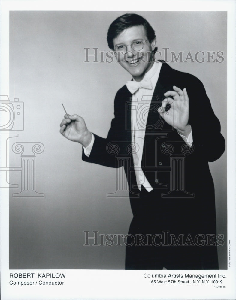 2002 Press Photo Orchestra Conductor Composer Robert Kapilow - Historic Images