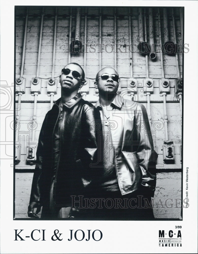 1999 Press Photo Music group K-CI &amp; JOJO for MCA music - Historic Images