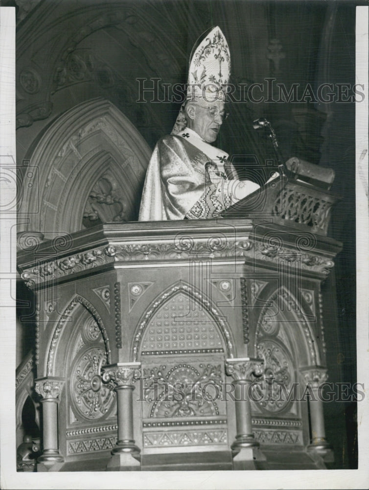 1955 Press Photo Archbishop Cushing of Boston - Historic Images