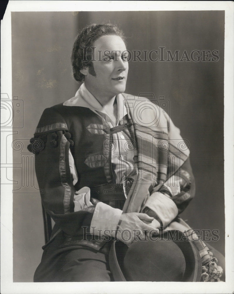 1938 Press Photo Actor Virgilio Lazzari Appears In Theater Play Don Giovanni - Historic Images