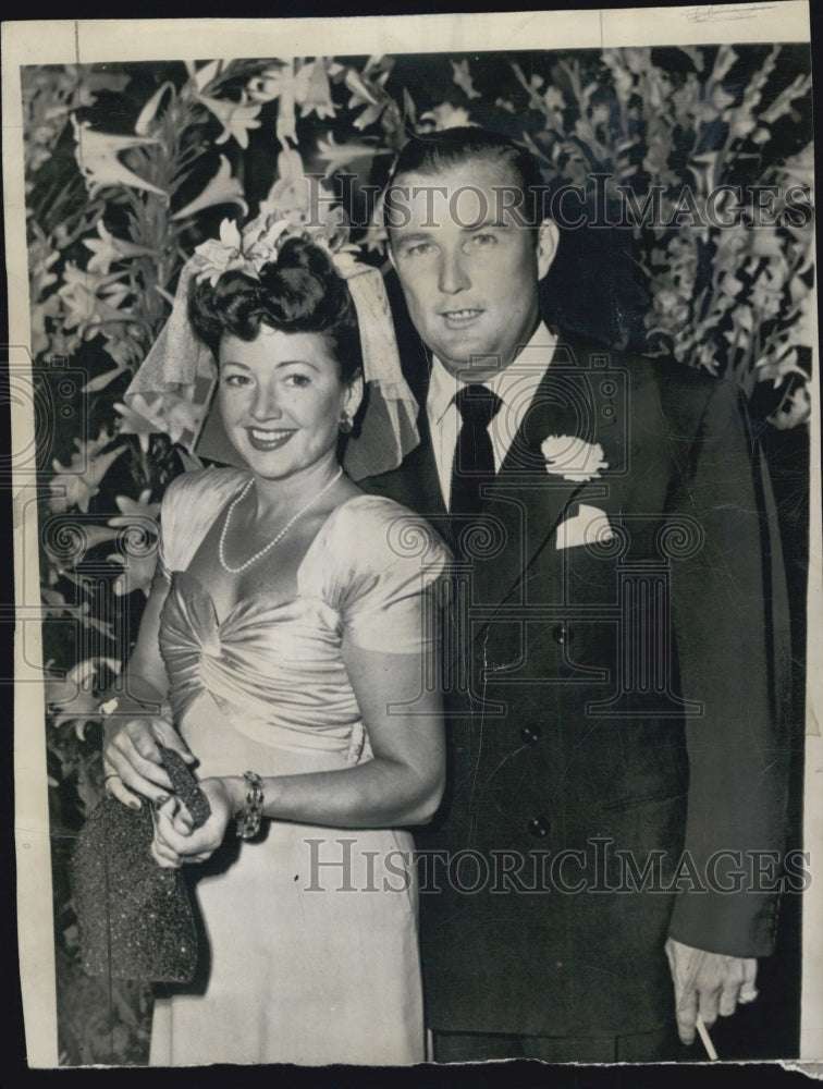 1947 Press Photo Henry Topping &amp; Alice Lowthers - Historic Images