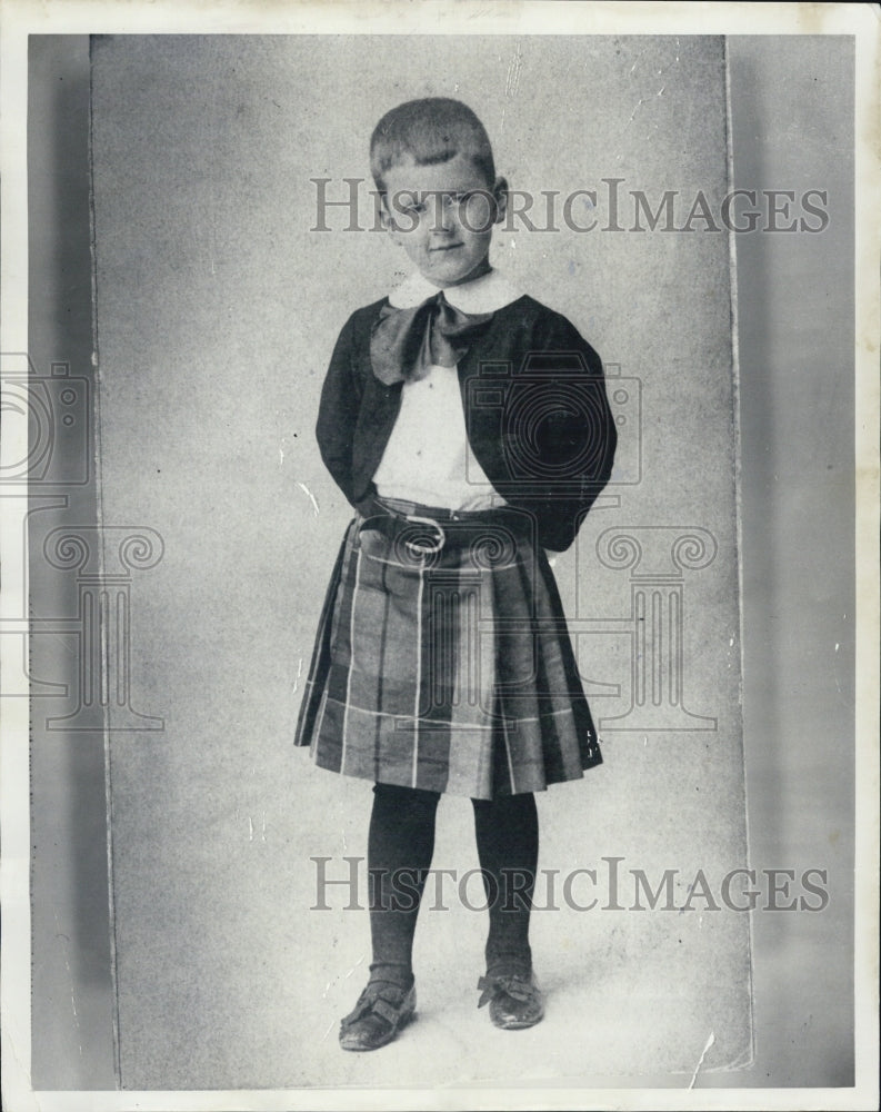 Press Photo Leverett Saltonstall at 6, American Republican, 55th Gov. of Mass. - Historic Images