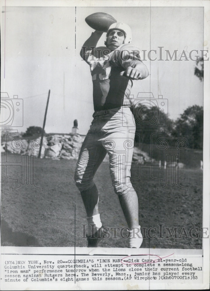 1953 Press Photo Dick Carr show in the picture - Historic Images