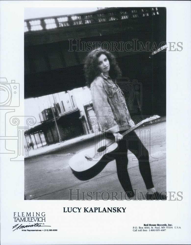 Press Photo American folk musician Lucy Kaplansky - Historic Images