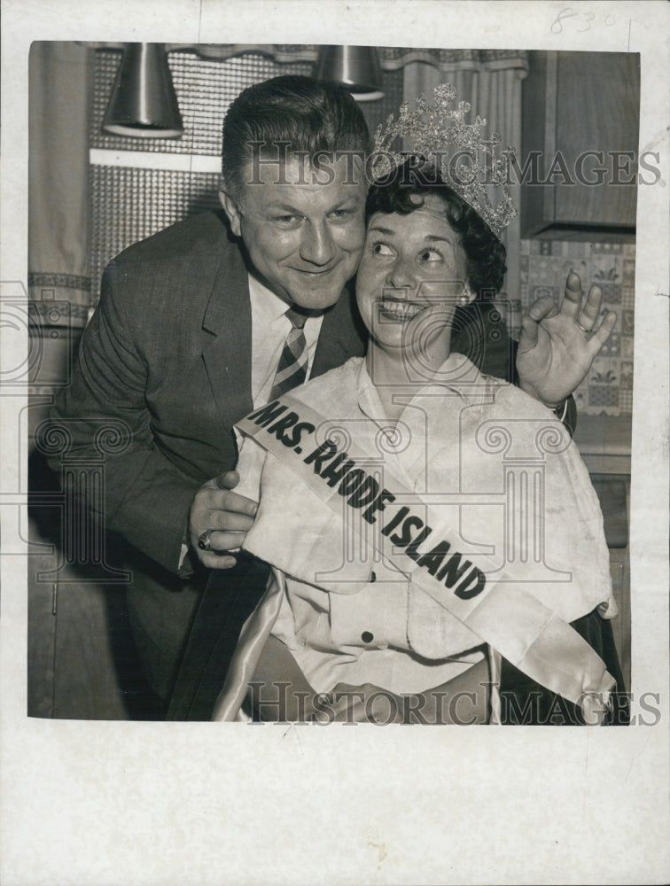 1959 Press Photo Mrs Mary Cimaglio Mrs Rhode Island - Historic Images