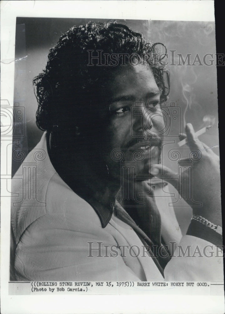 1975 Press Photo Actor Barry White - Historic Images