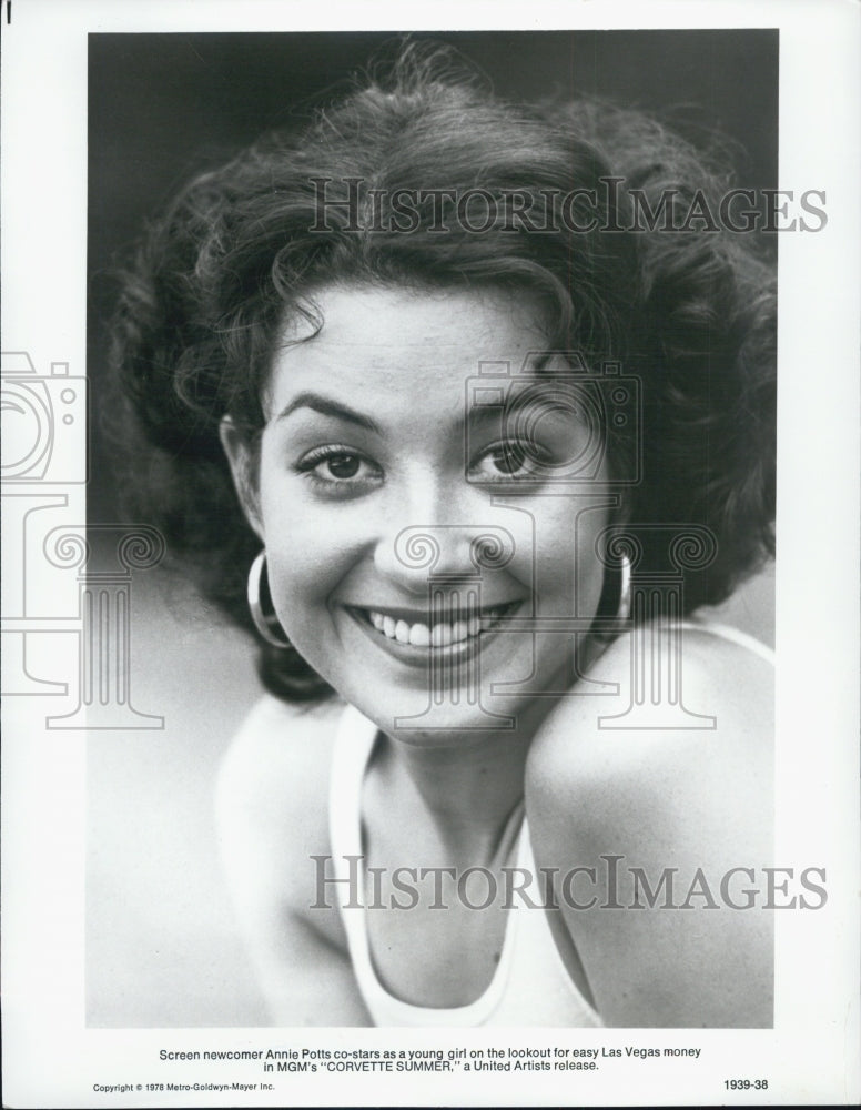 1978 Press Photo Actress Annie Potts in &quot;Corvette Summer&quot; - Historic Images