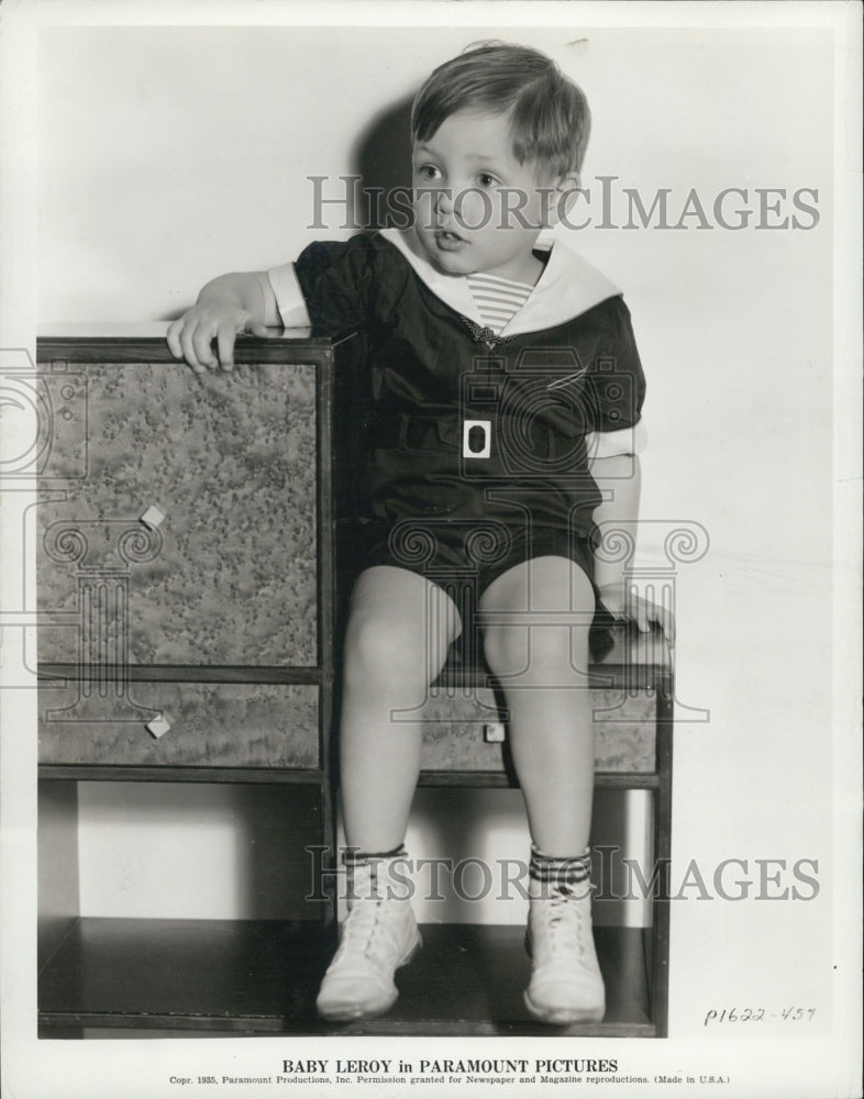 1935 Press Photo Baby Leroy in Paramount Pictures - Historic Images