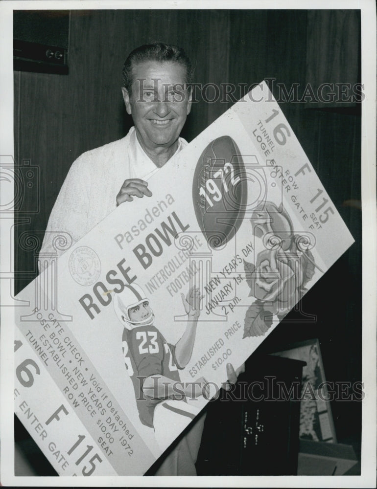 1971 Press Photo Lawrence Welk Grand Marshal Tournament Roses Parade Rose Bowl - Historic Images