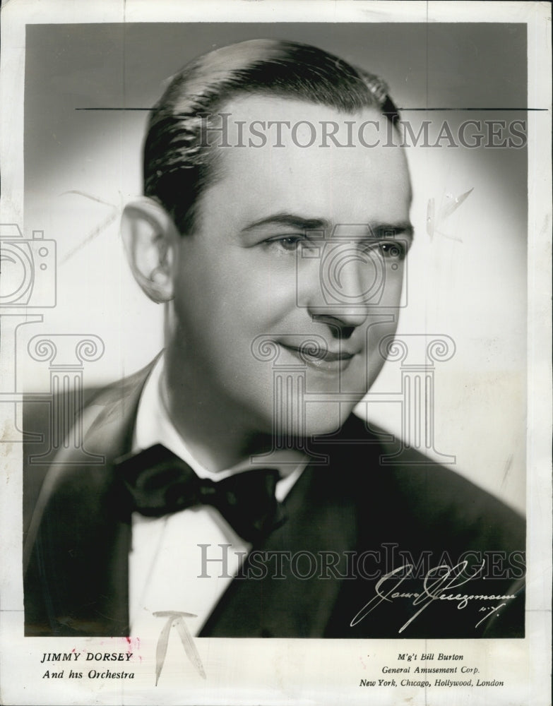 1941 Press Photo Jimmy Dorsey and His Orchestra - Historic Images