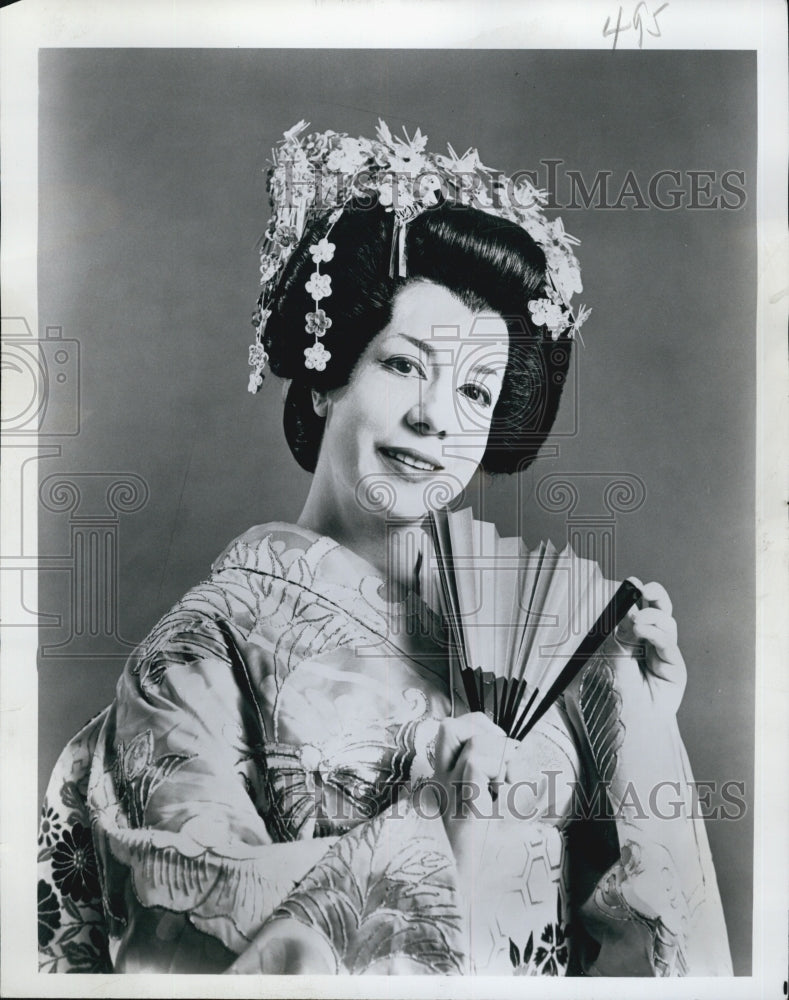 1965 Press Photo Francesca Roberto,actress as Madama Butterfly - Historic Images