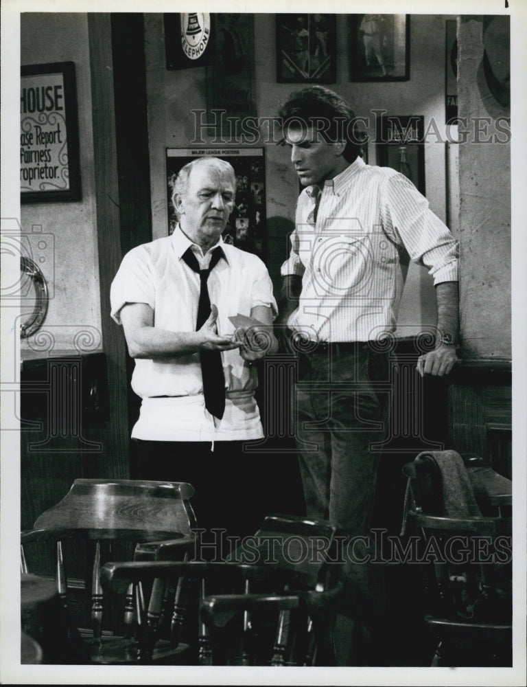 1983 Press Photo TV series"Cheers" Ted Danson Nicholas Colasanto - Historic Images