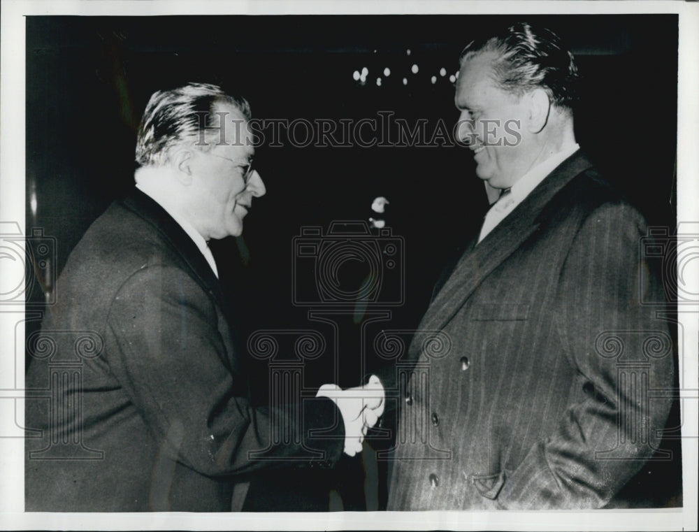 1956 Press Photo Palmiro Togliatti Leader Of Communist Party In Yugosolvia - Historic Images