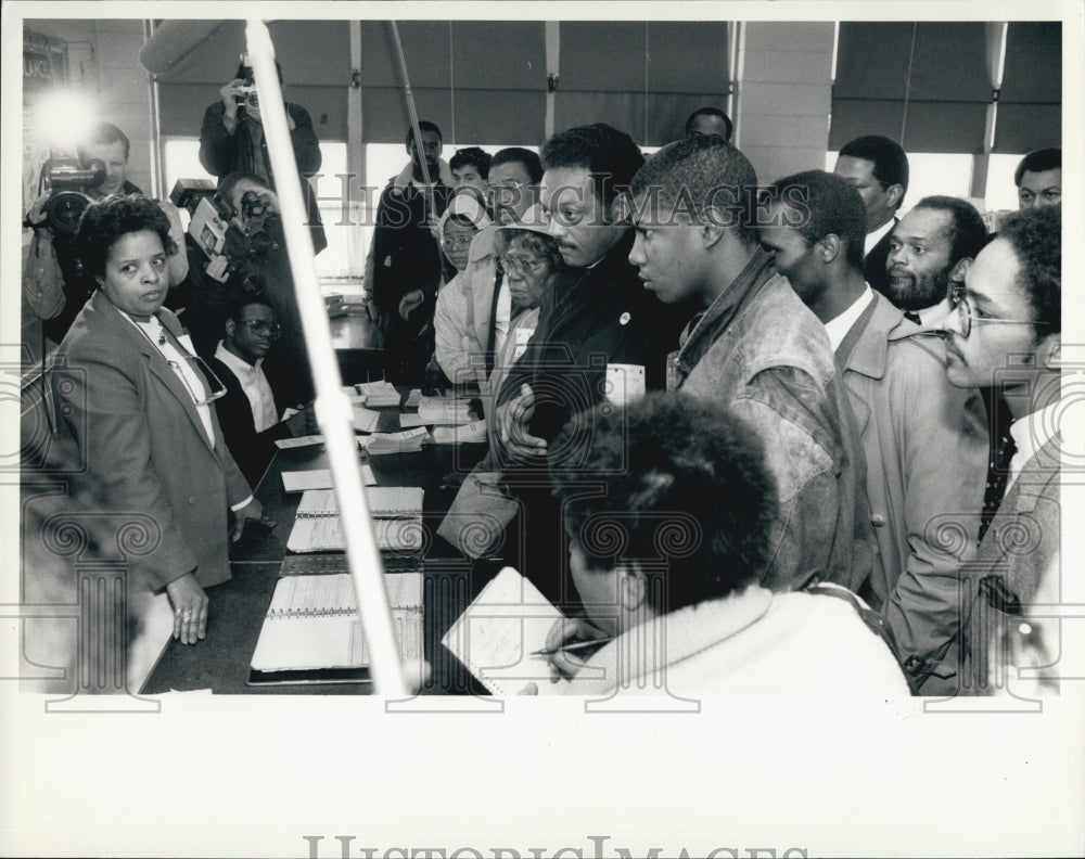 Press Photo Jessie Jackson - Historic Images