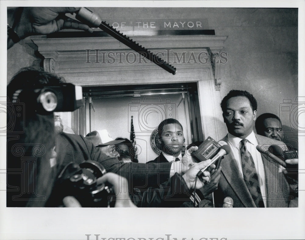 1989 Press Photo Jesse Jackson - Historic Images