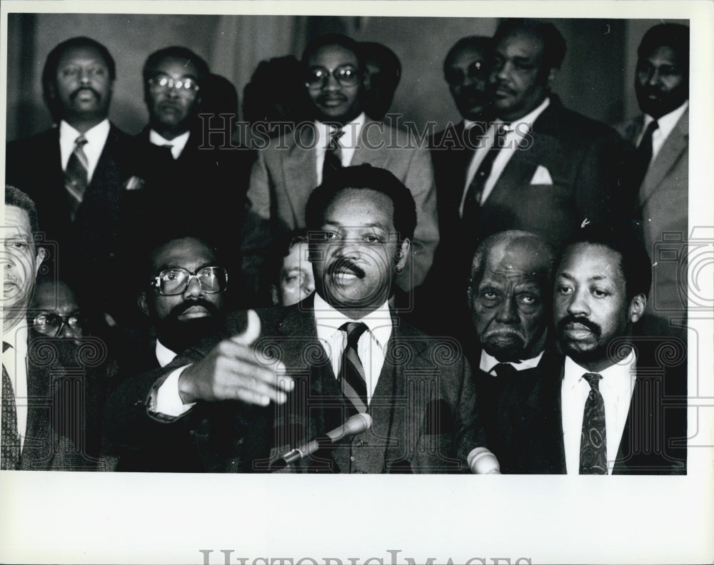 1987 Press Photo Jesse Jackson - Historic Images