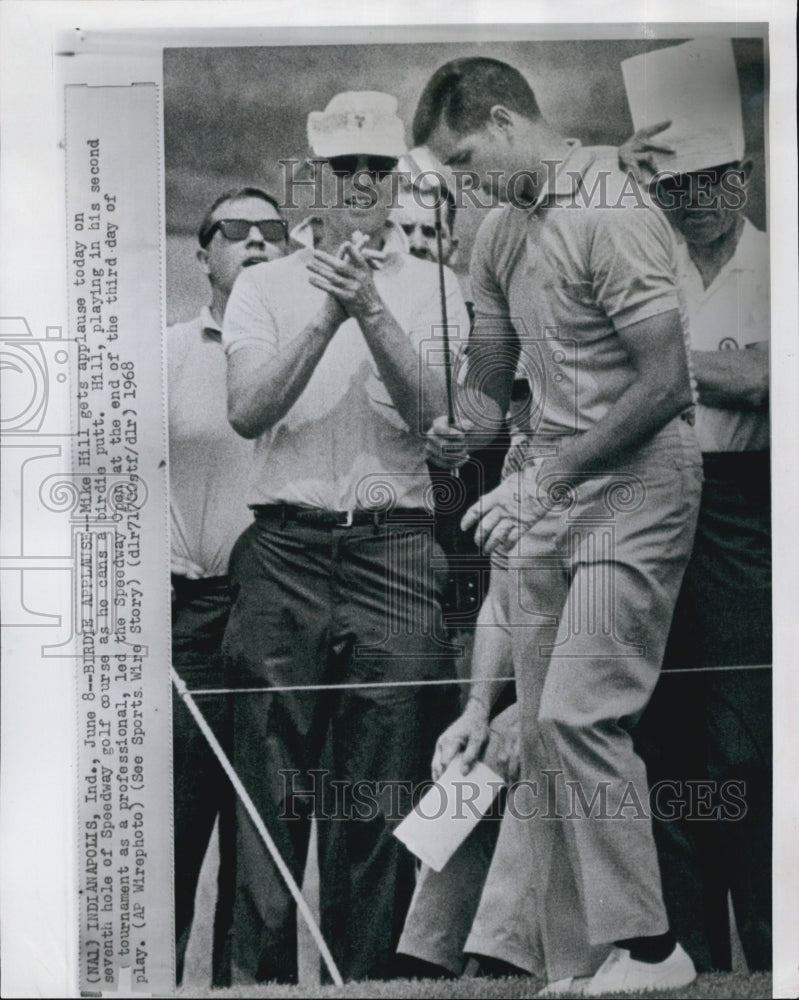 1968 Press Photo Golfer Mike Hill Speedway Golf Course - Historic Images