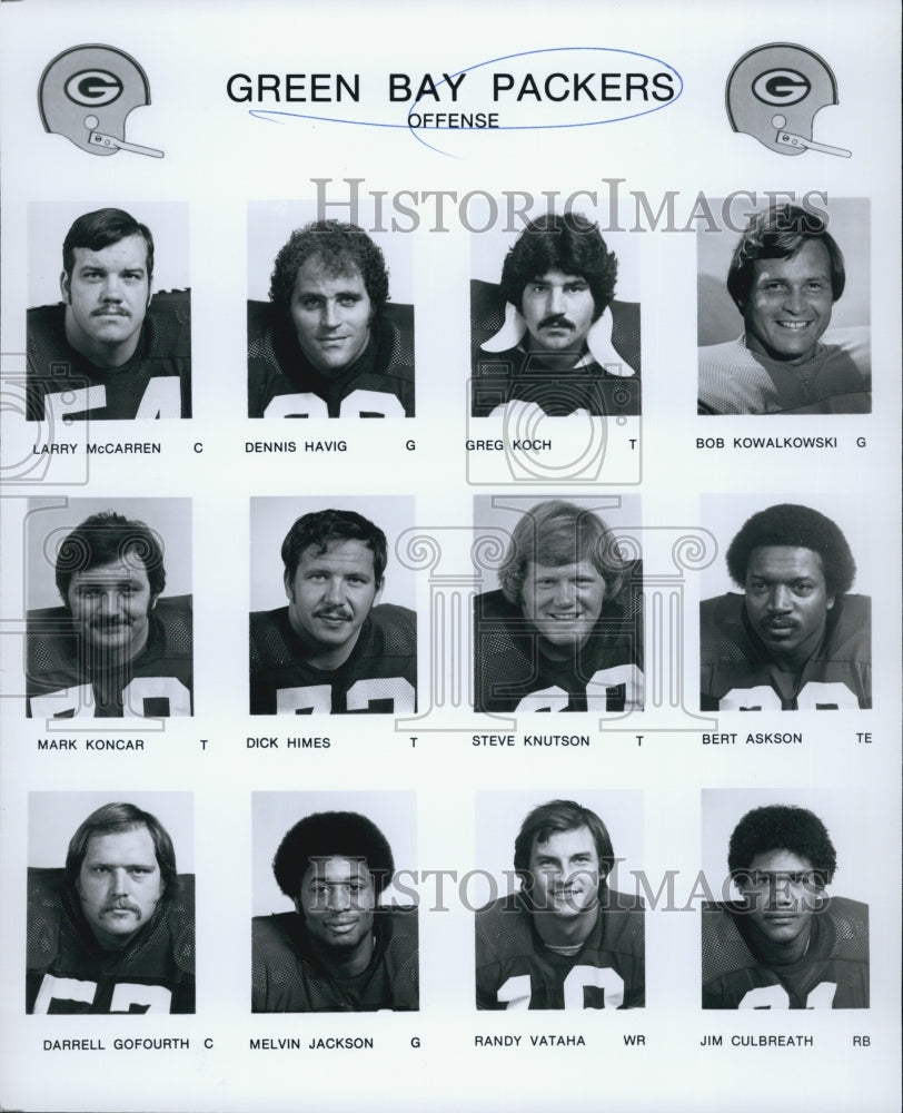 1978 Press Photo Green Bay Packer Defense - Historic Images