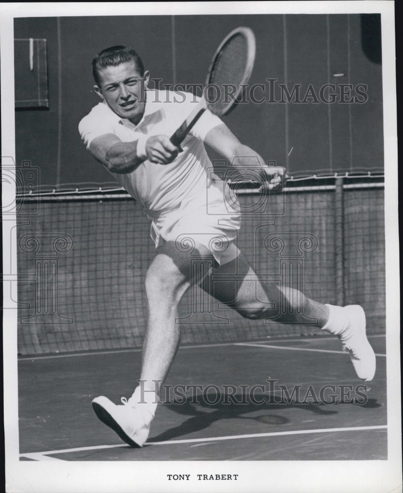 1956 Press Photo Tennis Star Tony Trabert - Historic Images