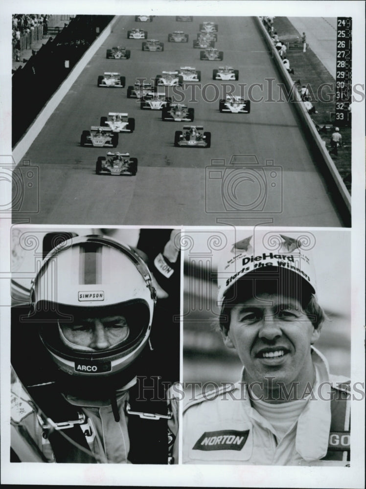 Press Photo Race Car Driver Tom Sneva - Historic Images