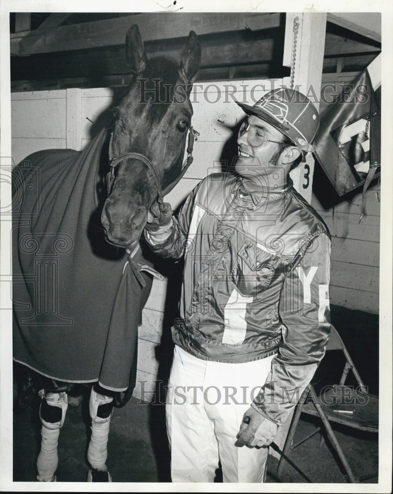 1970 Press Photo Jockey Yves Filion with Foxboro Ace - Historic Images