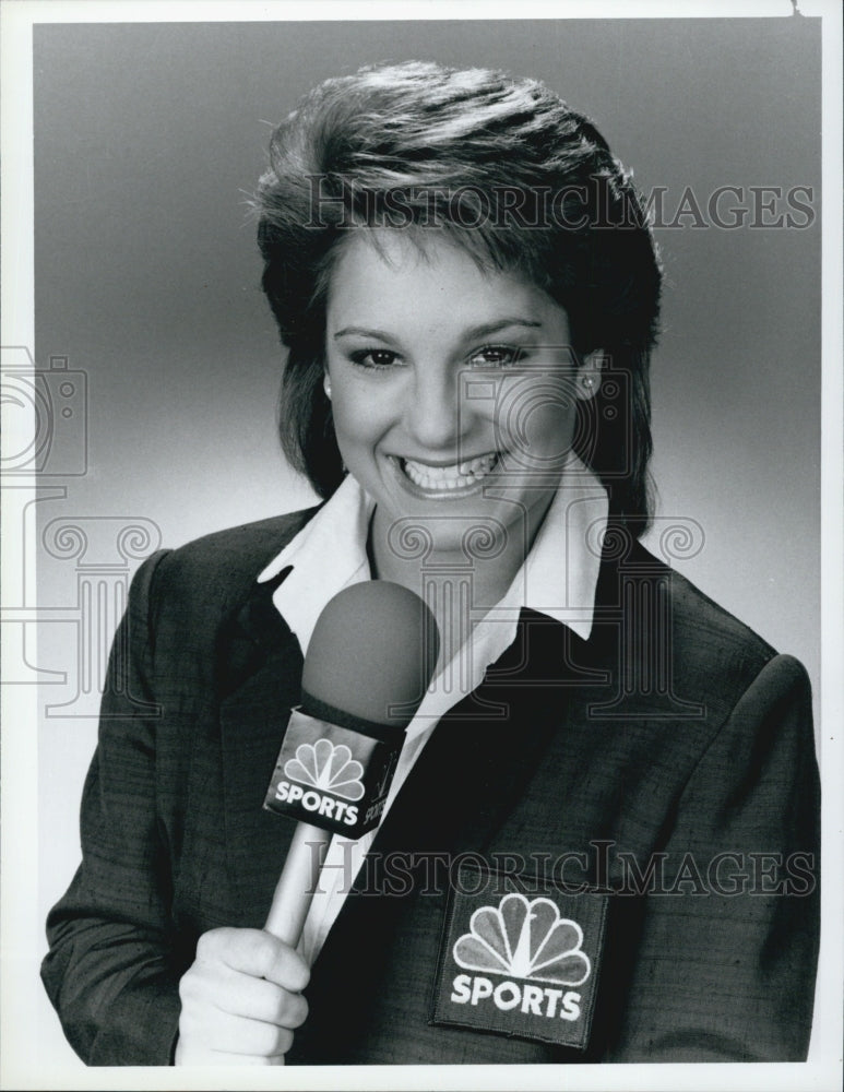 1987 Press Photo 1984 Olympic Gold Medalist Mary Lou Retton Gymnastics - Historic Images