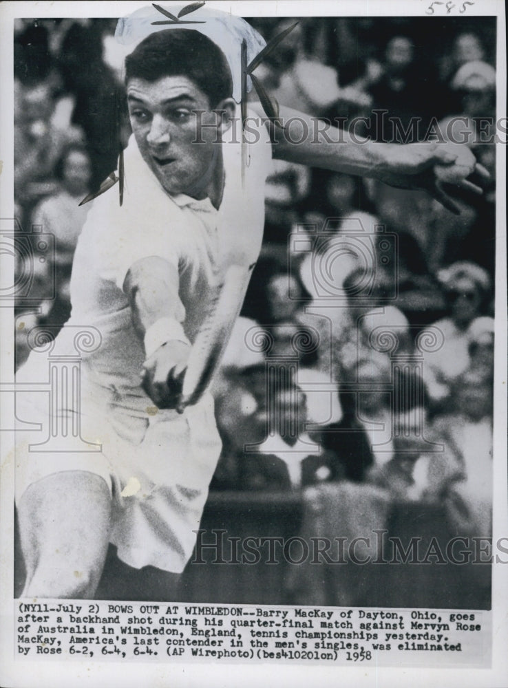 1958 Press Photo Barry MacKay - Historic Images