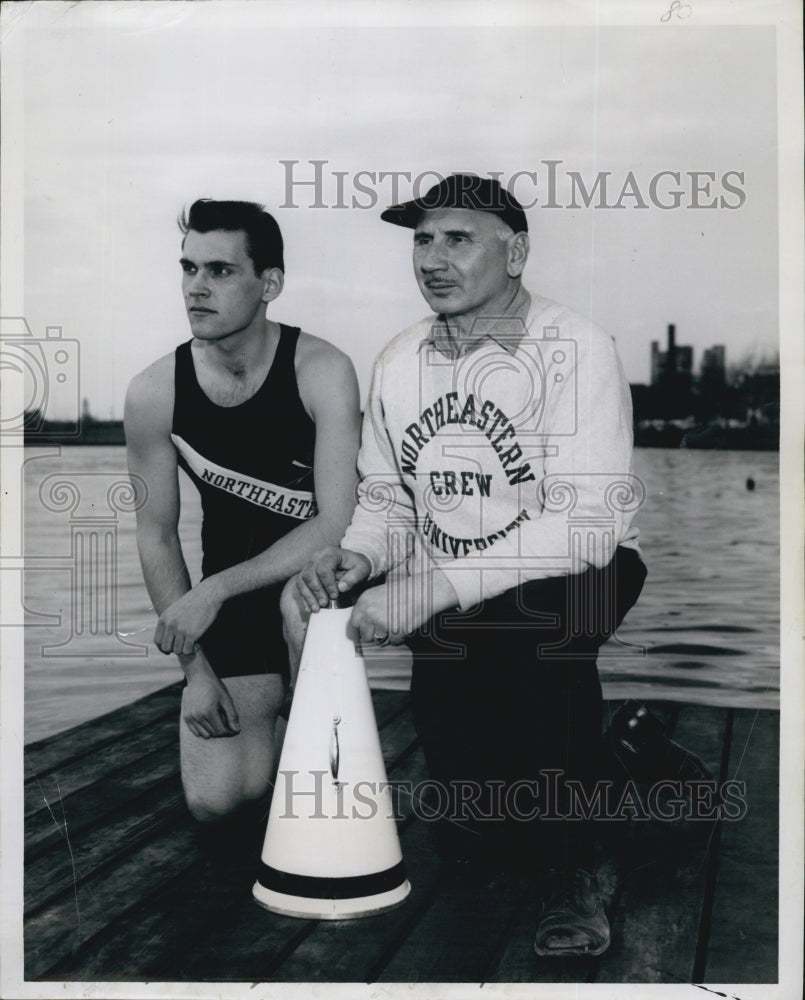 1965 Press Photo Vincent C. Goglia And Ernie Arlett - Historic Images