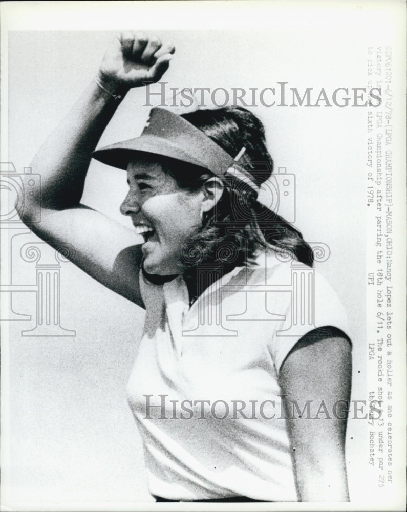 1978 Press Photo Nancy Lopez LPGA Championship Golf Player - Historic Images