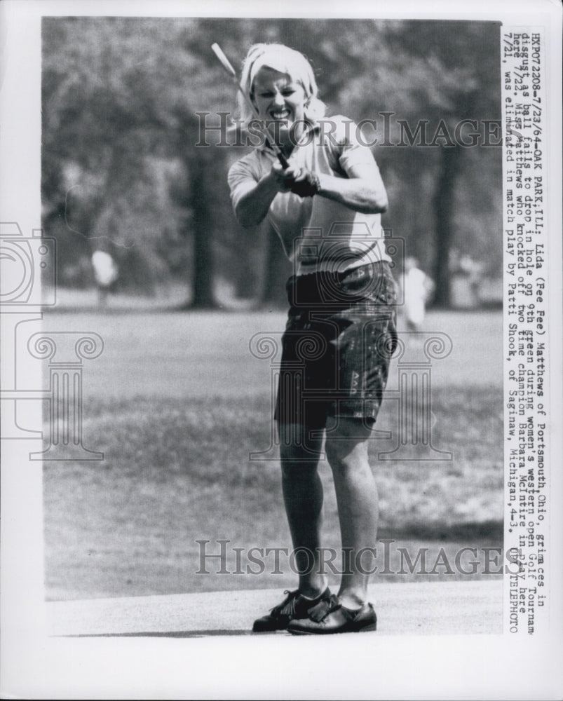 1964 Press Photo Lida (Fee Fee) Matthews Women&#39;s Golf - Historic Images