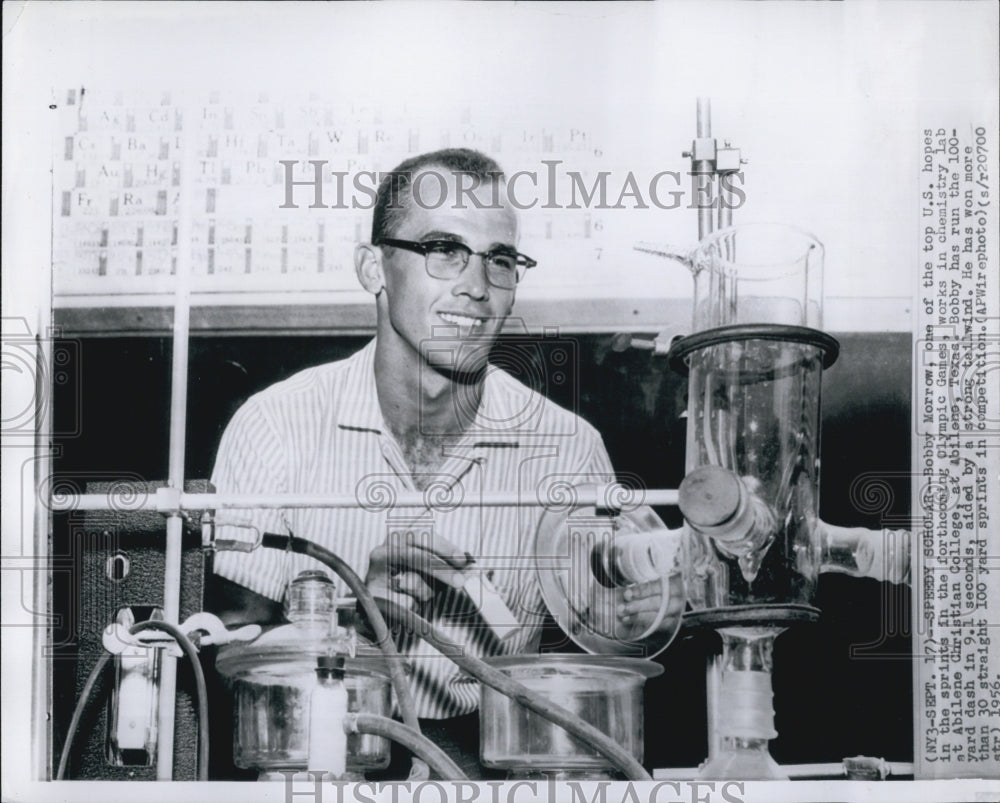 1956 Press Photo Bobby Morrow, Olympic Runner - Historic Images