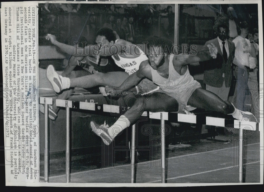 1972 Press Photo Rod Milburn - Historic Images