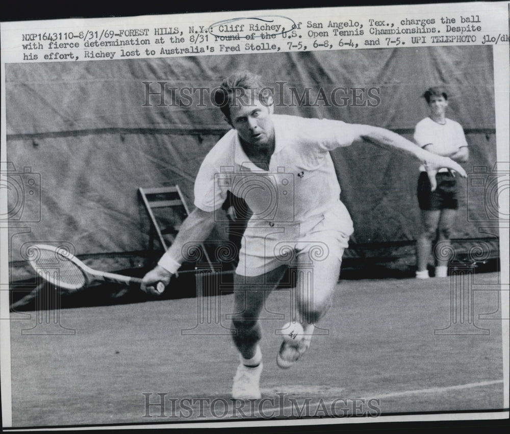 1969 Press Photo Cliff Richey - Historic Images