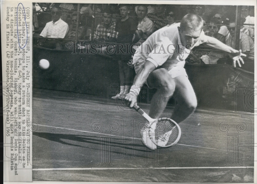 1965 Press Photo Cliff Richey, Tennis Champion - Historic Images