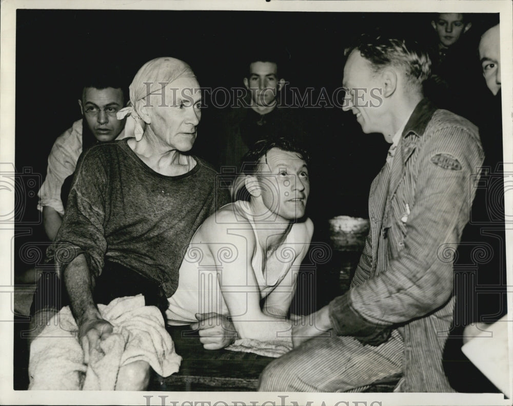 1938 Press Photo Bill Kennedy, Edwin C. Veysey And Frank Brown - Historic Images