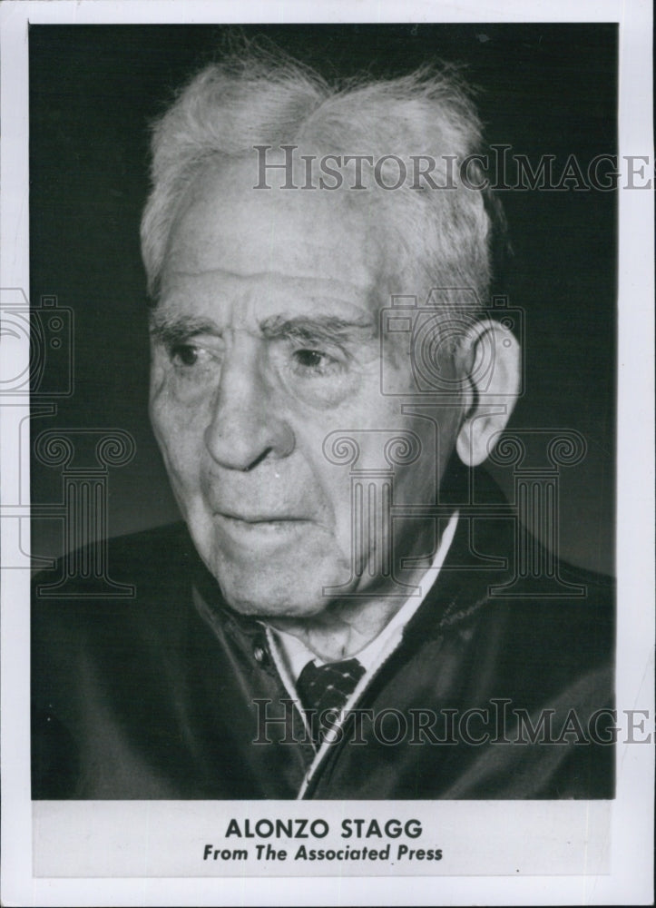 1958 Press Photo Coach Alonzo Stagg - Historic Images