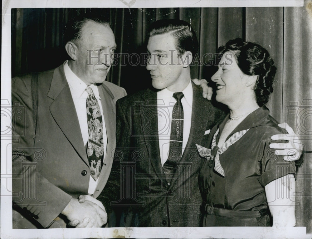 1956 Mr & Mrs Frederick Marker With Son After College - Historic Images